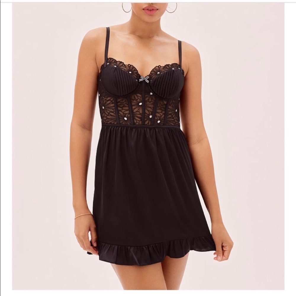 For Love and Lemons x Victoria’s Secret Lilou Slip XS Nwt